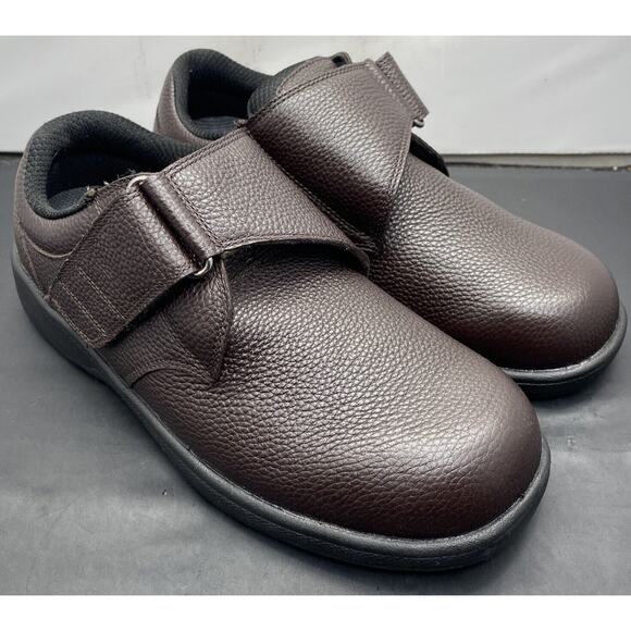 OrthoFeet Broadway Brown G520 Orthopedic Diabetic Shoes Mens 9.5 4E Extra Wide main image 4